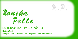 monika pelle business card
